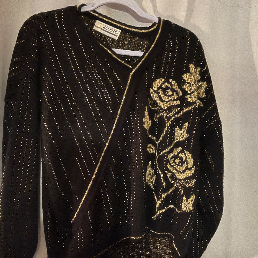 Black & Gold Ellen D sweater